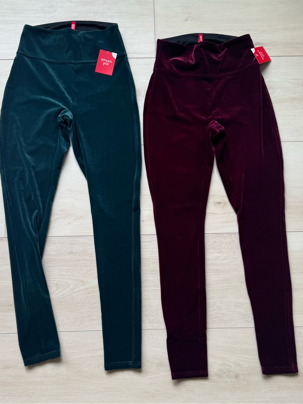 NWT SPANX Girls Plush Velvet Leggings Size M (8-10)